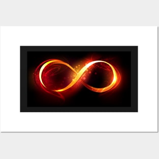 Fire Symbol of Infinity Posters and Art